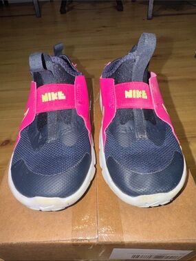 Nike Kids Slip-On Sneakers in Pink and Navy